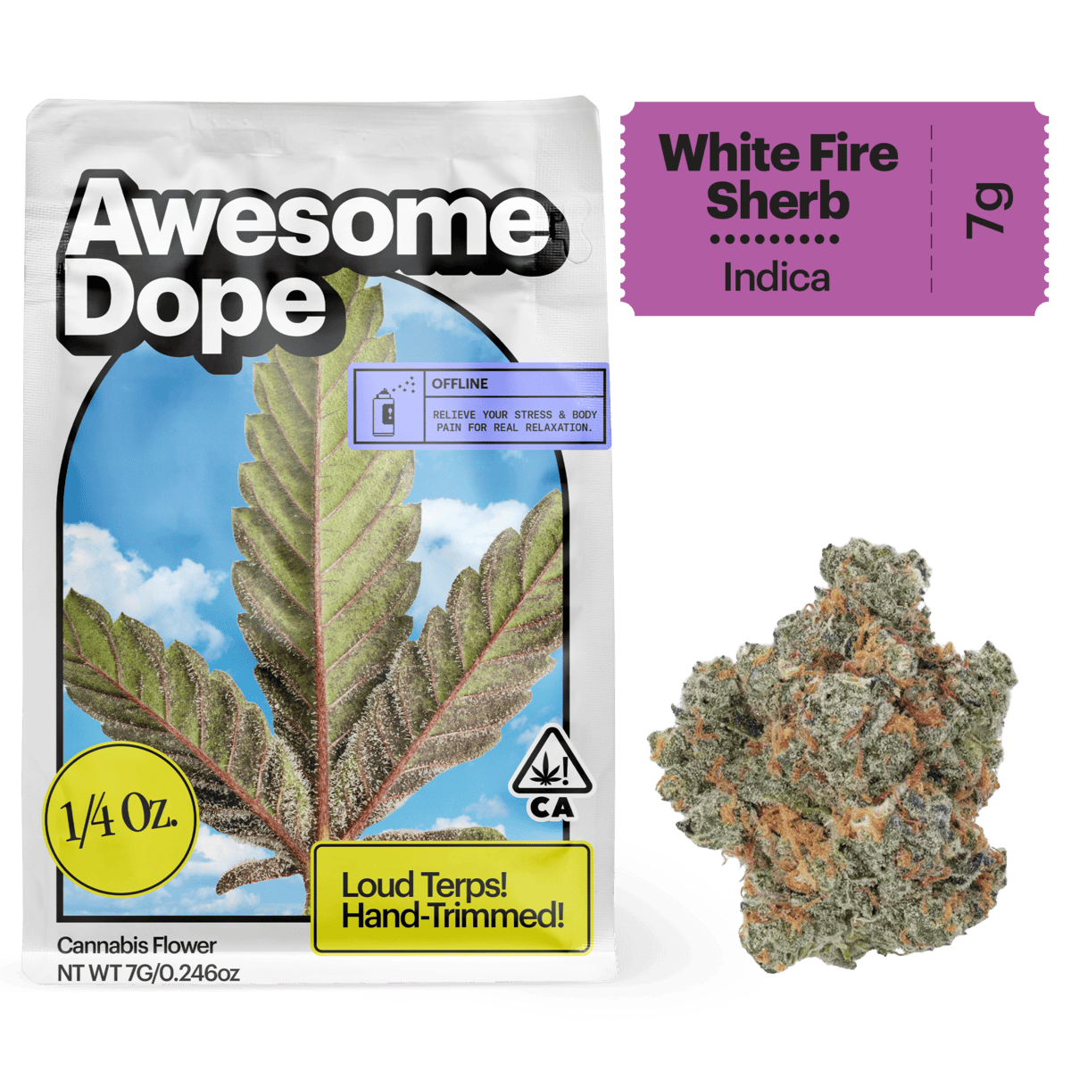 Awesome Dope - Awesome Dope | White Fire Sherb | Big Buds | 7g - 1
