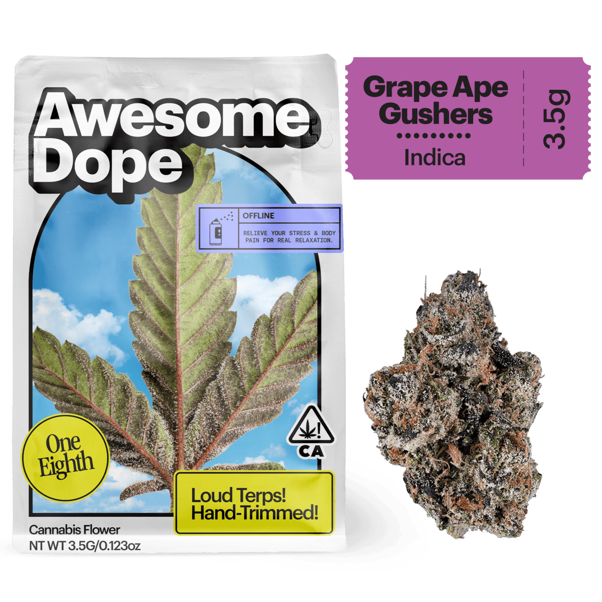 Awesome Dope - Awesome Dope | Grape Ape Gushers | Big Buds | 3.5g - 1