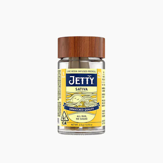 Jetty Extracts - Sherbet Haze & Strawnana Mac | Live Resin Infused Joints | 0.5g each | 5pk - 1