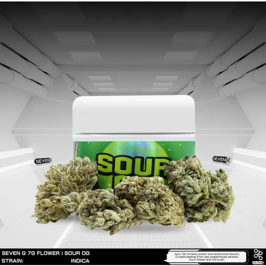 Seven G - Sour OG Indica 3.5 gram jar by Seven G - 1