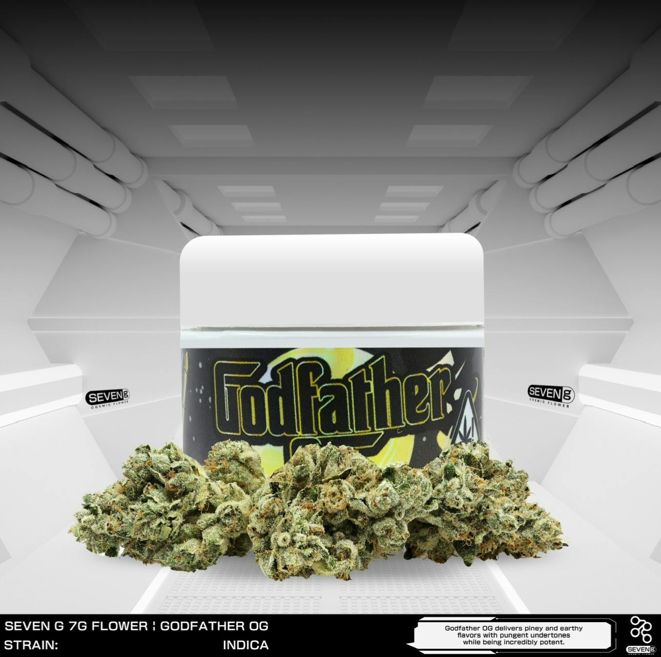 Seven G - Godfather OG Indica 3.5 gram jar by Seven G - 1