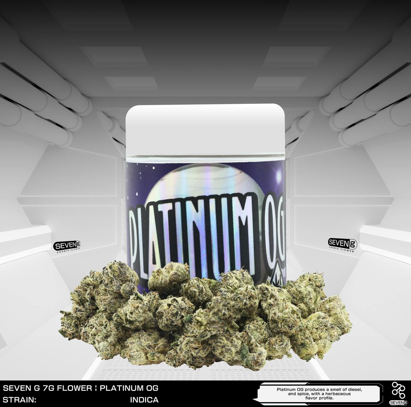 Seven G - Platinum OG Indica 7 gram jar by Seven G - 1