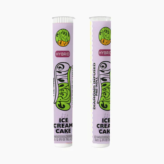 Greenline - Ice Cream Cake - Diamond Infused - Indoor Flower Pre-Roll - Hybrid - 1g - 1
