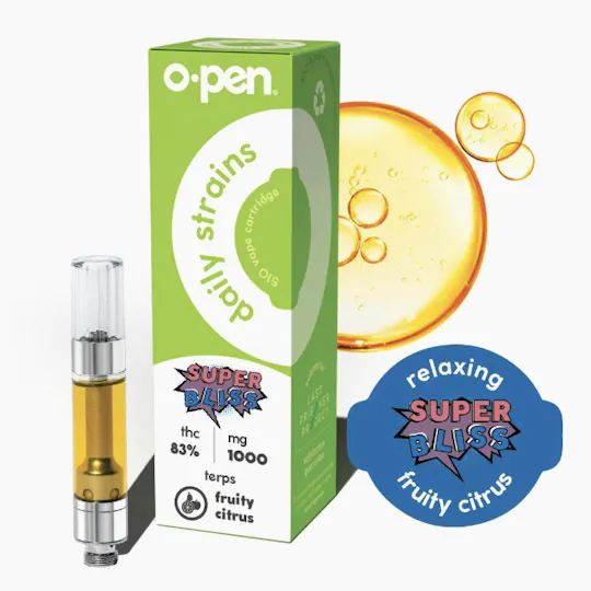O.pen - O.pen | Super Bliss | Daily Strains Cartridge | 1g - 1
