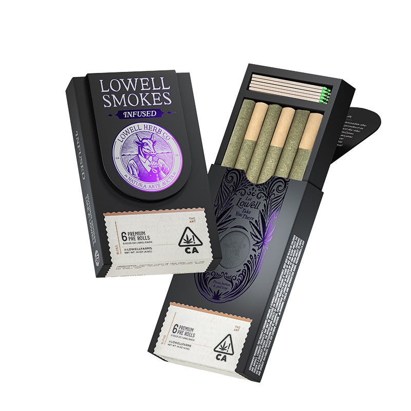 Lowell Farms - LOWELL Infused Smokes, Hybrid, The Balanced, 0.67g (6-ct) - 1