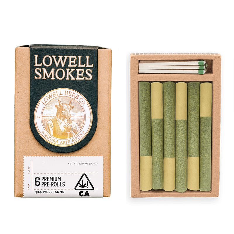 Lowell Farms - LOWELL Smokes Pre-Roll Pack, The Creative Sativa, 0.59g (6-ct) - 1