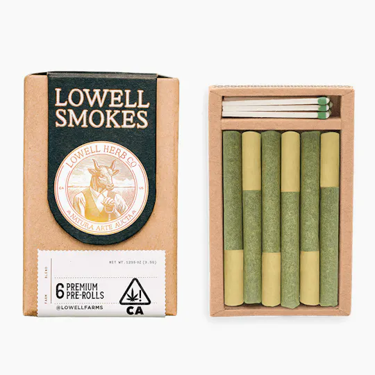 Lowell Farms - LOWELL Smokes Pre-Roll Pack, The Creative Sativa, 0.59g (6-ct) - 1