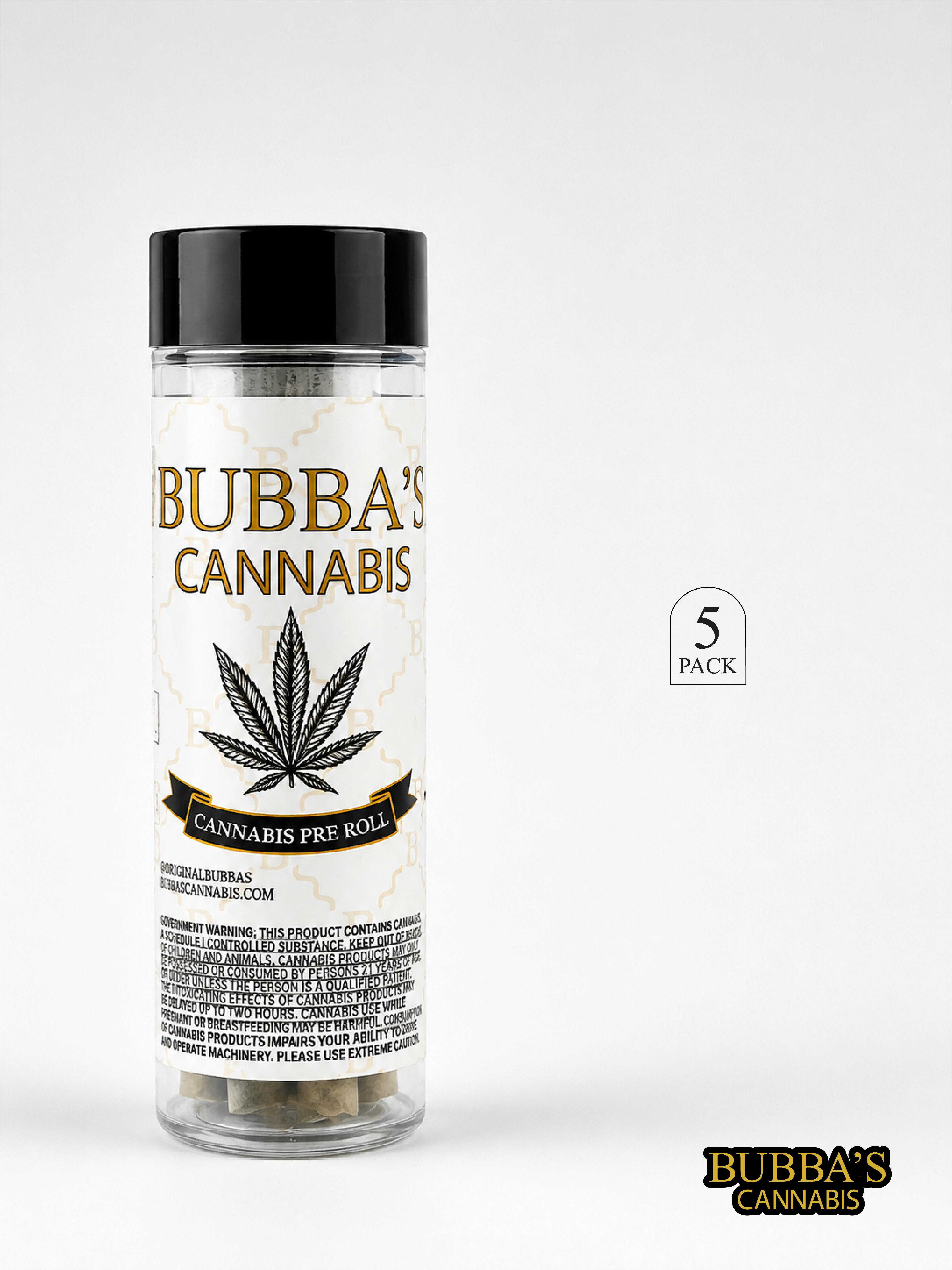 Bubba's Cannabis - Bubba's Cannabis | Euphoria | Joint | 1g each | 5pk - 1