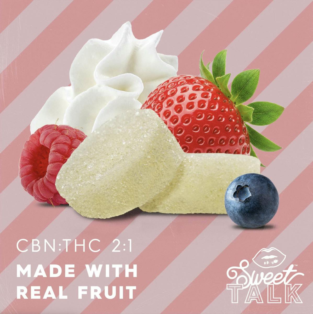 Sweet Talk - Sweet Talk | Berries And Cream Slumber Gummies | 35mg | 10ct | 3.5mg/ea - 1
