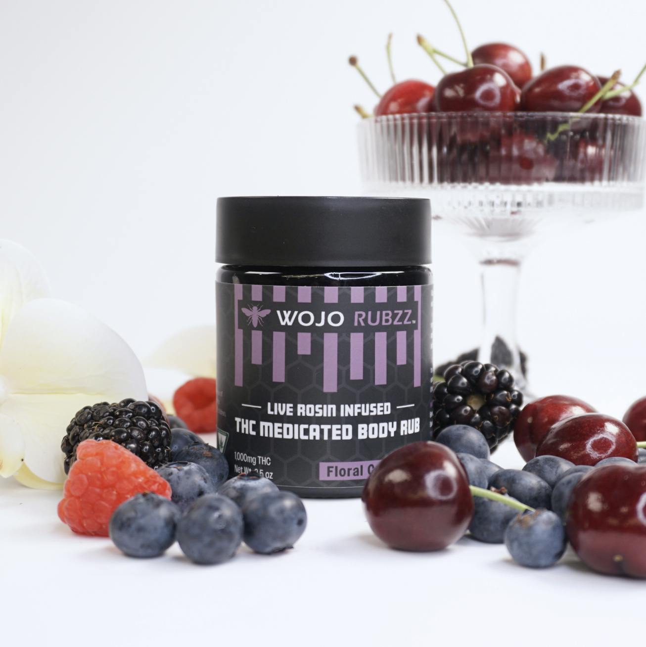 Wojo Co - Wojo Rubzz | Floral - Live Rosin Infused Body Rub - 1