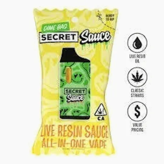 Dime Bag - Dime Bag | Secret Sauce | Raz Hex | Disposable | 1g - 1