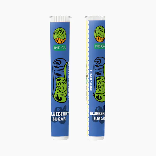 Greenline - Blueberry Sugar - Indoor Flower Pre-Roll - Indica - 1g - 1