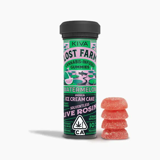 Lost Farm - Watermelon 'Ice Cream Cake' Live Rosin Chews | 20mg | 4ct | 5mg/ea - 1