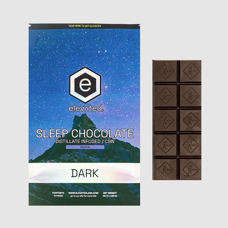 Elevated Labs - Elevated | Sleep Distillate Dark Chocolate | 500mg | 10ct | 50mg/ea - 1