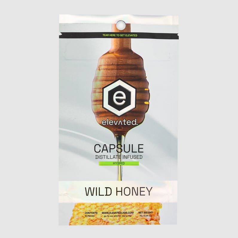 Elevated Labs - Elevated | Distillate Wild Honey Caps | Hybrid | Capsules | 10ct | 50mg/ea - 1