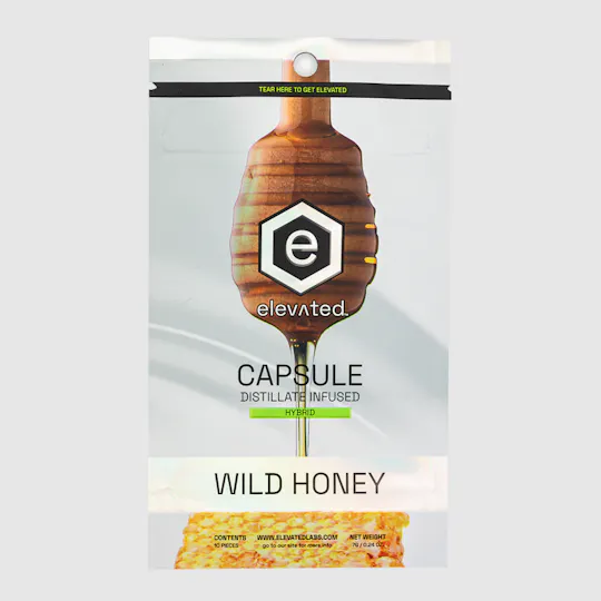 Elevated Labs - Elevated | Distillate Wild Honey Caps | Hybrid | Capsules | 10ct | 50mg/ea - 1
