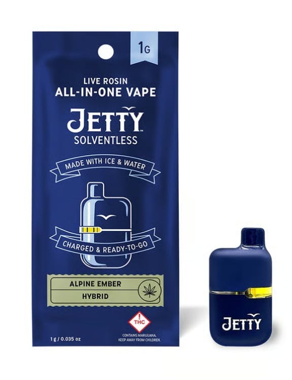 Jetty Extracts - Mini Tank | Alpine Ember | Live Rosin Disposable | 1g - 1