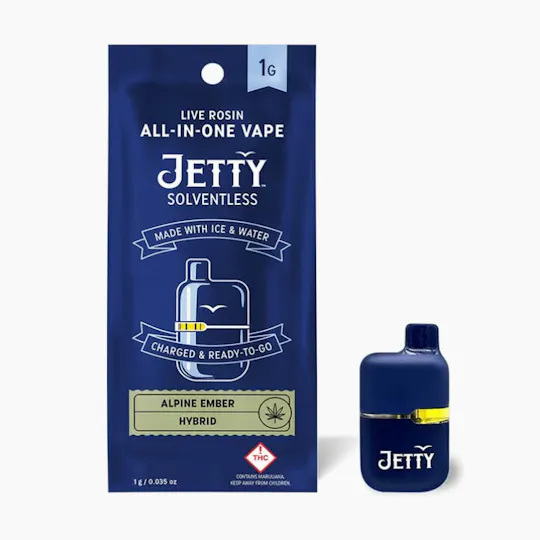 Jetty Extracts - Mini Tank | Alpine Ember | Live Rosin Disposable | 1g - 1