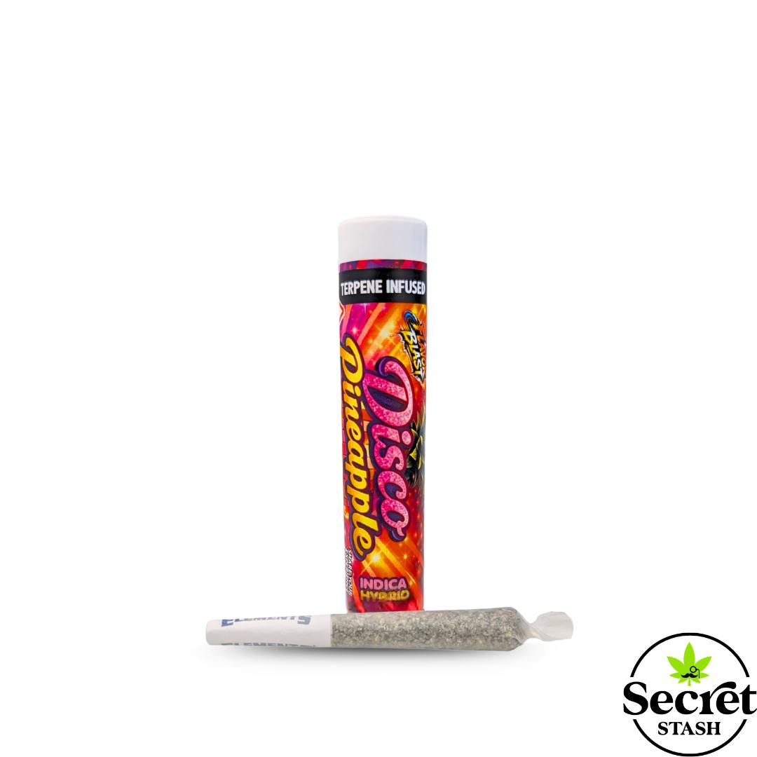 Secret Stash - Full Bud Pre Roll | Terp Infused | Disco Pineapple | Half Gram - 1