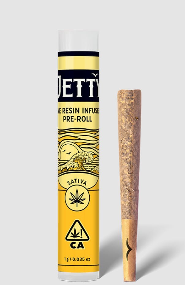 Jetty Extracts - Sherbet Haze & Strawnana Mac | Live Resin Infused Joint | 1g - 1