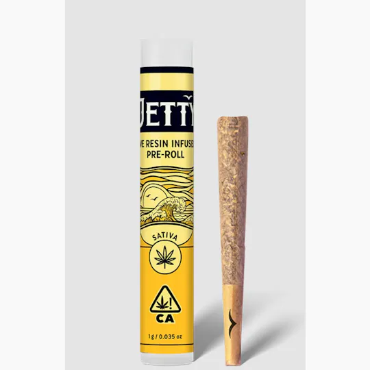 Jetty Extracts - Sherbet Haze & Strawnana Mac | Live Resin Infused Joint | 1g - 1