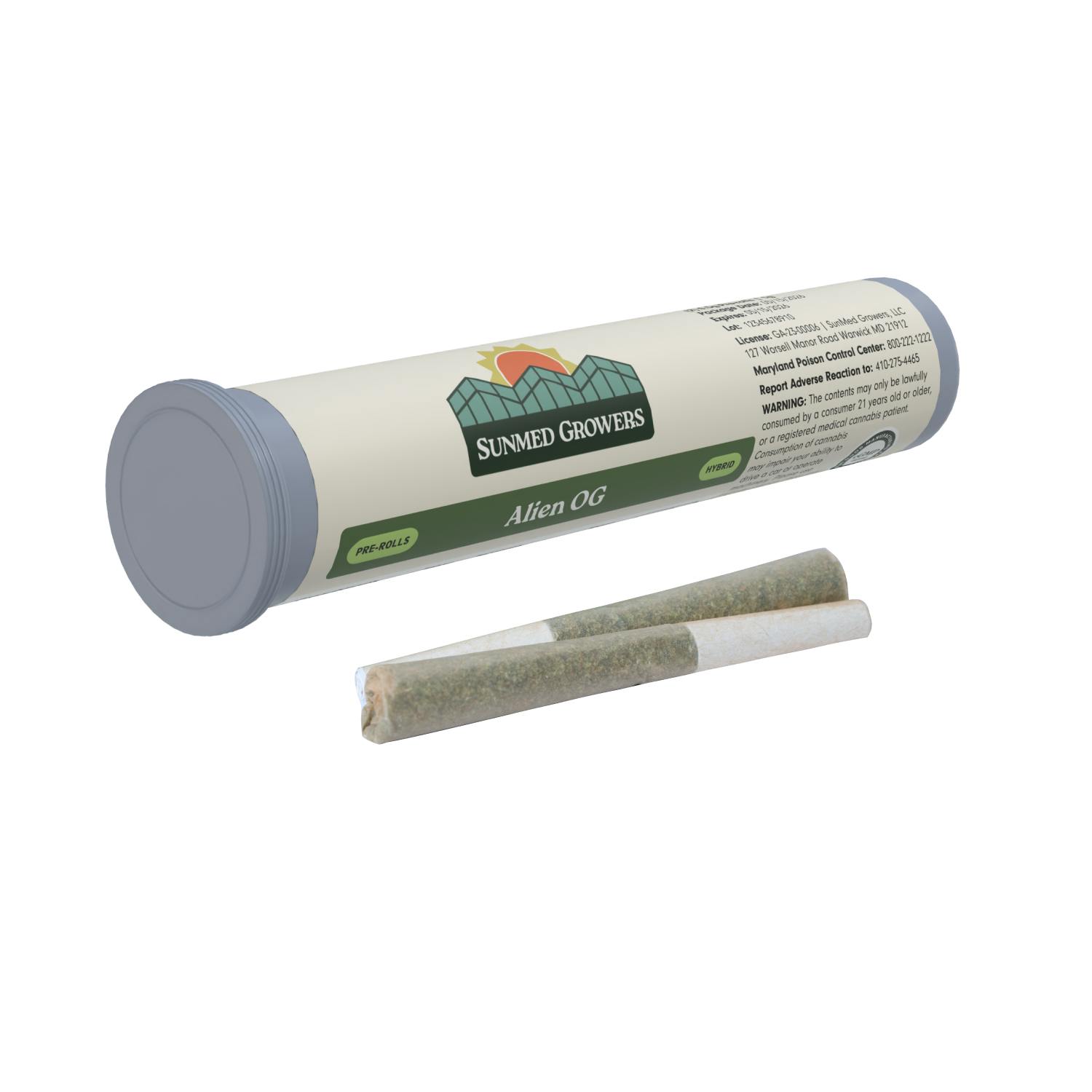 SunMed Growers - Alien OG Pre Roll 0.5g/2 Pack - 1