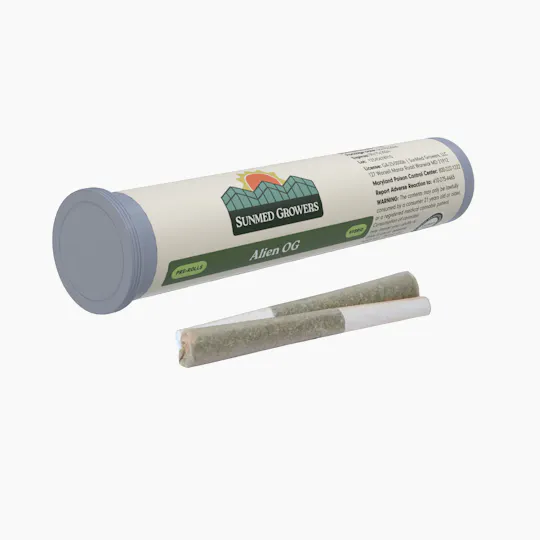 SunMed Growers - Alien OG Pre Roll 0.5g/2 Pack - 1