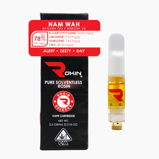 Rokin Cannabis - Rokin - Reserve Rosin - Nam Wah - Cartridge 0.5g - 1