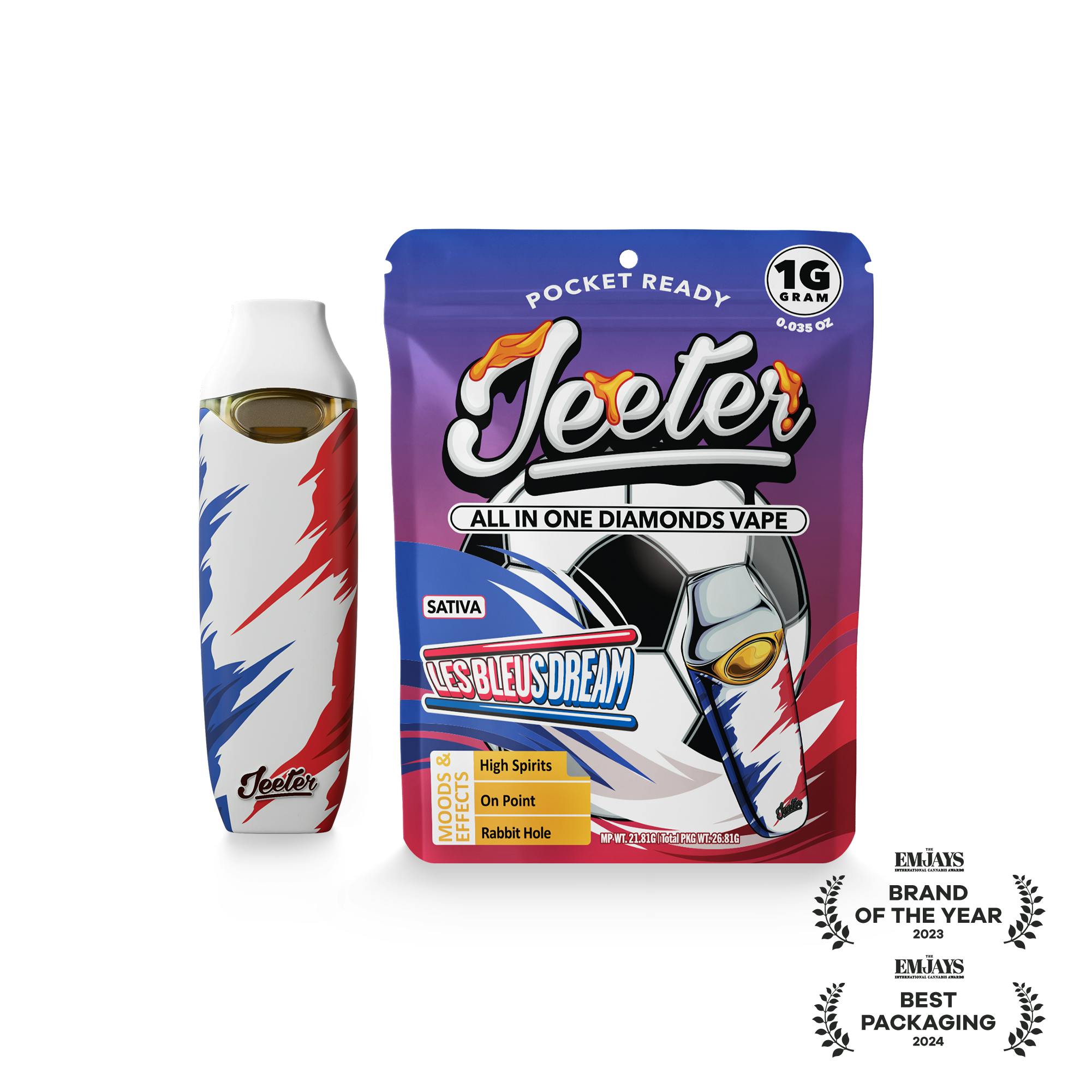 Jeeter - Jeeter WC 26 | All-In-One Diamonds Vape | Les Bleus Dream - 1