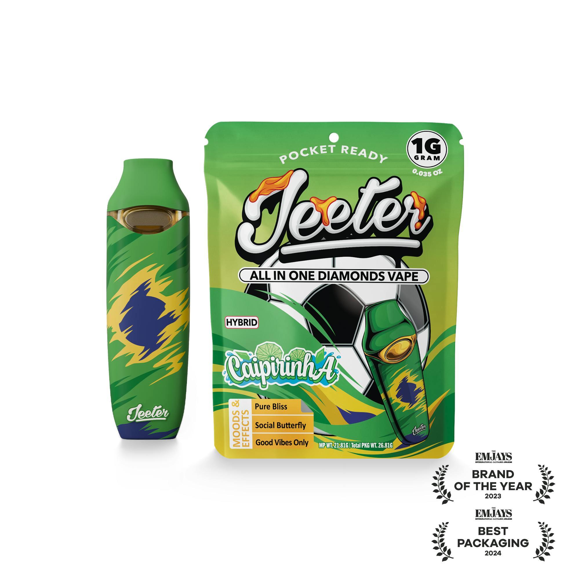 Jeeter - Jeeter WC 26 | All-In-One Diamonds Vape | Caipirinha - 1