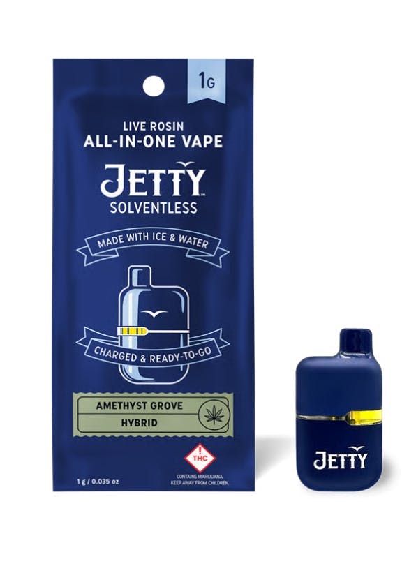 Jetty Extracts - Mini Tank | Amethyst Grove | Live Rosin Disposable | 1g - 1
