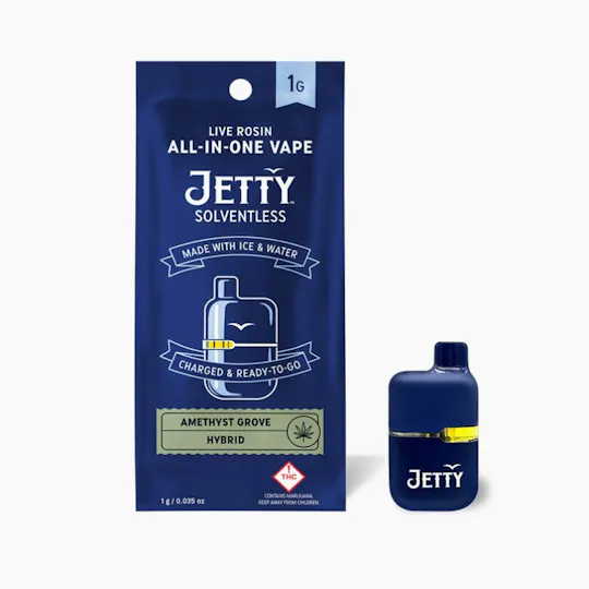 Jetty Extracts - Mini Tank | Amethyst Grove | Live Rosin Disposable | 1g - 1