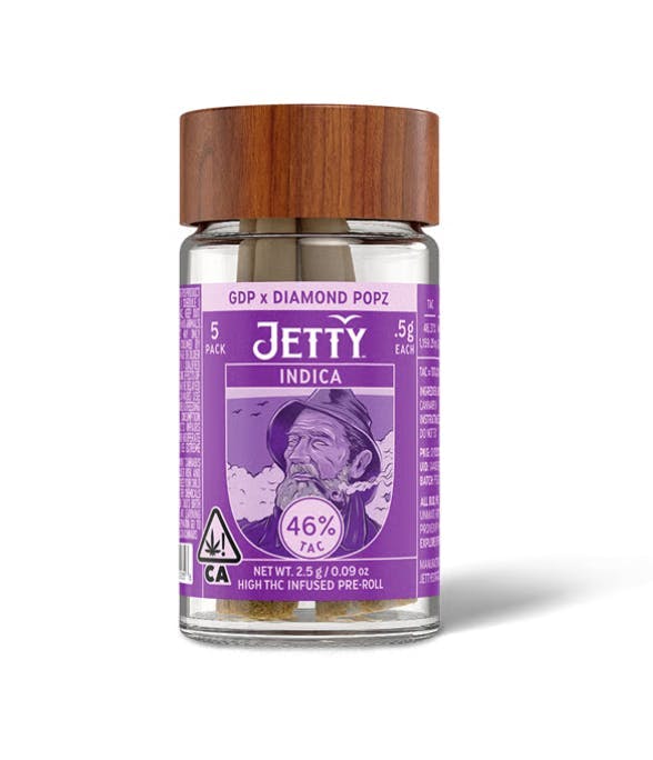Jetty Extracts - Diamond Popz x GDP | Infused Minis | 0.5g each | 5pk - 1