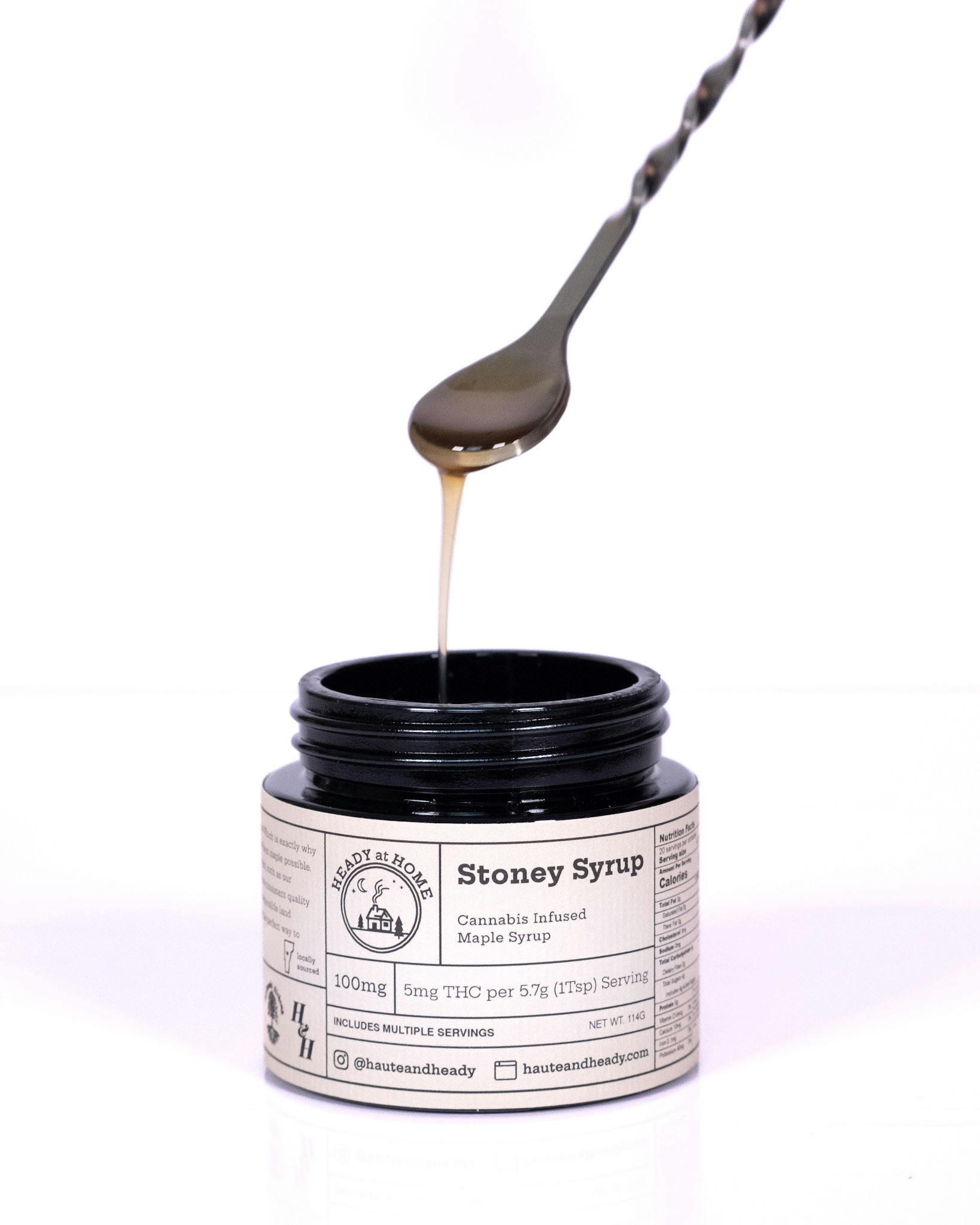 Haute & Heady - Stoney Syrup | Edible | 100mg | 5mg/5.7g (1Tsp) - 1