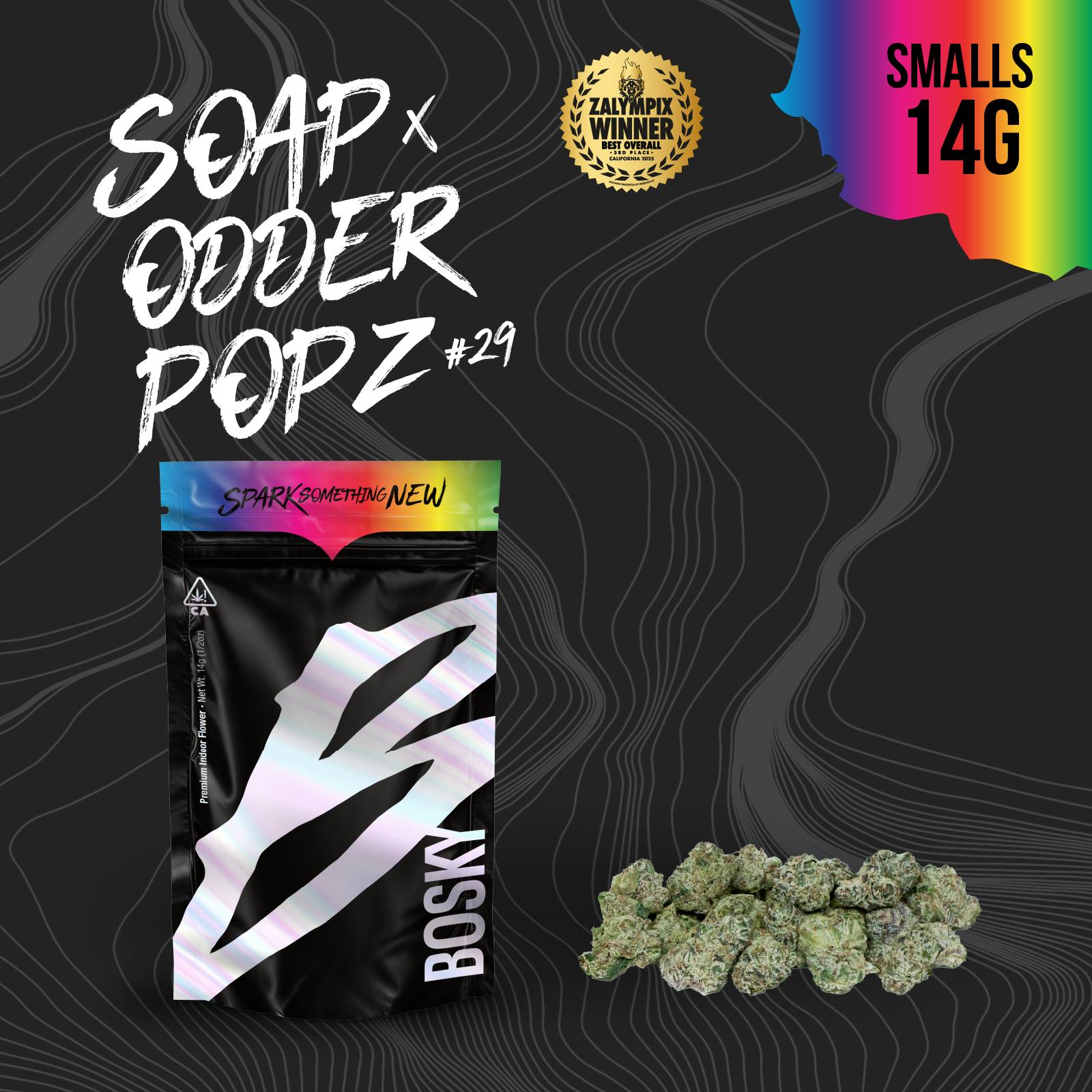 Bosky Genetics - BOSKY | Soap x Odder Popz #29 | Small Buds| Exotics | 14g - 1