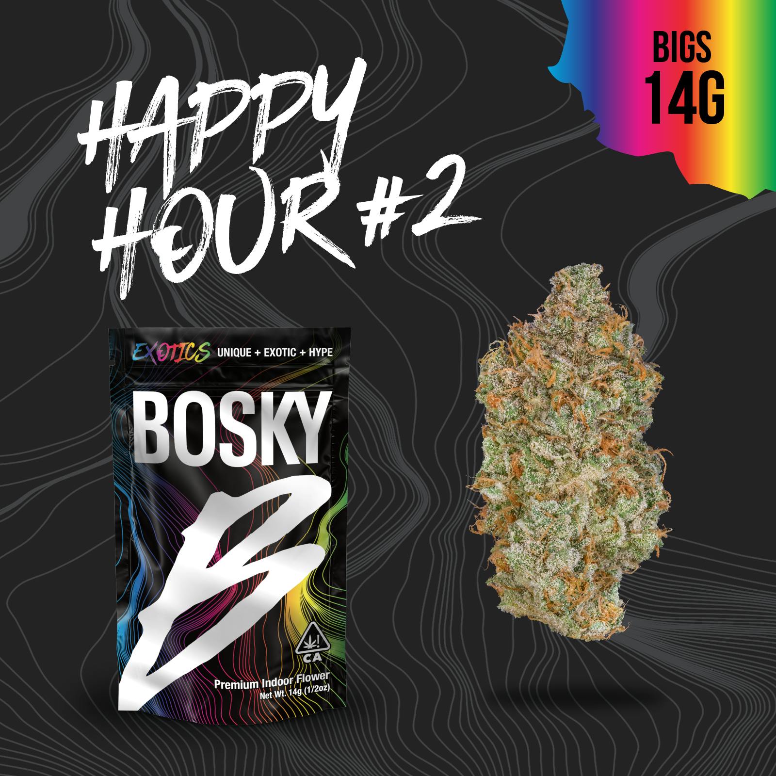 Bosky Genetics - BOSKY | Happy Hour #2| Big Buds | Exotics | 14g - 1