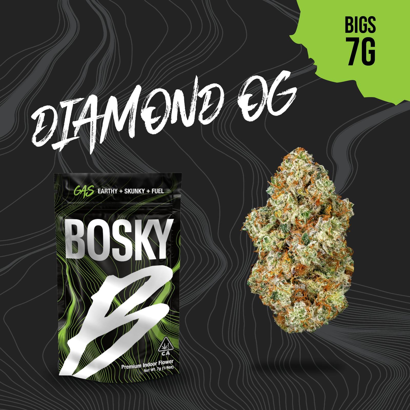 Bosky Genetics - BOSKY | Diamond OG | Big Buds | Gas | 7g - 1