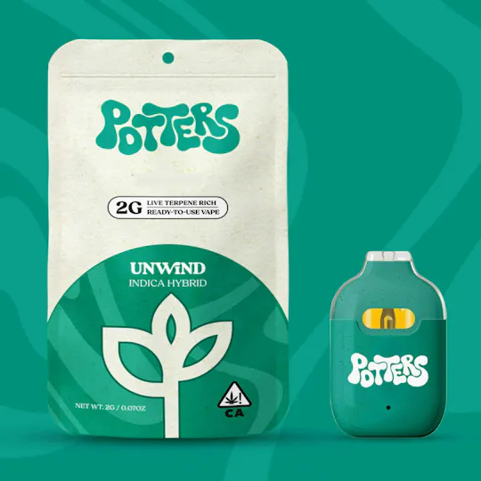 Potters - Northern Lights | Live Resin Disposable | 2g - 1