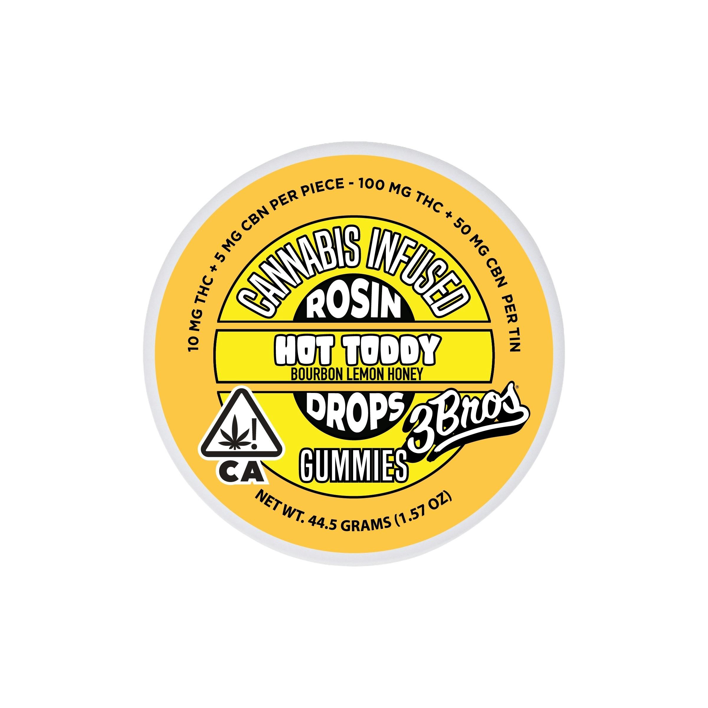 3 Bros Grow - 3 Bros | Rosin Drops | 100mg THC / 50mg CBN - 10pk | Hot Toddy - 1