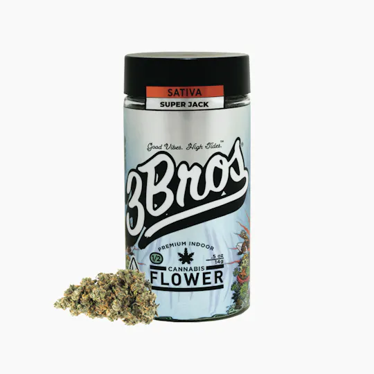 3 Bros Grow - 3 Bros | Indoor Flower | 14g | Super Jack | Sativa - 1