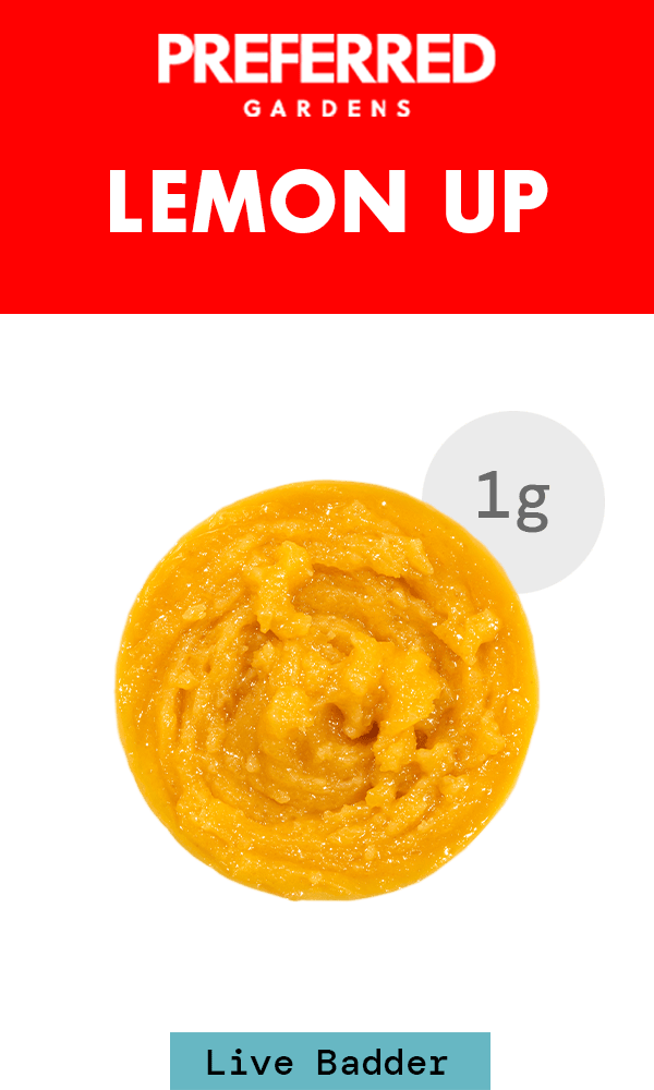 Preferred Gardens - Lemon Up | Solvent | Badder | 1g - 1