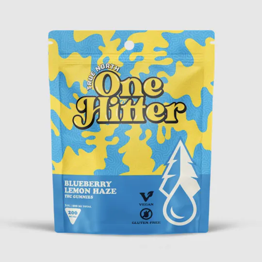 True North Collective MI - One Hitter | Vegan Blueberry Lemon Haze Gummies | 200mg | Single - 1