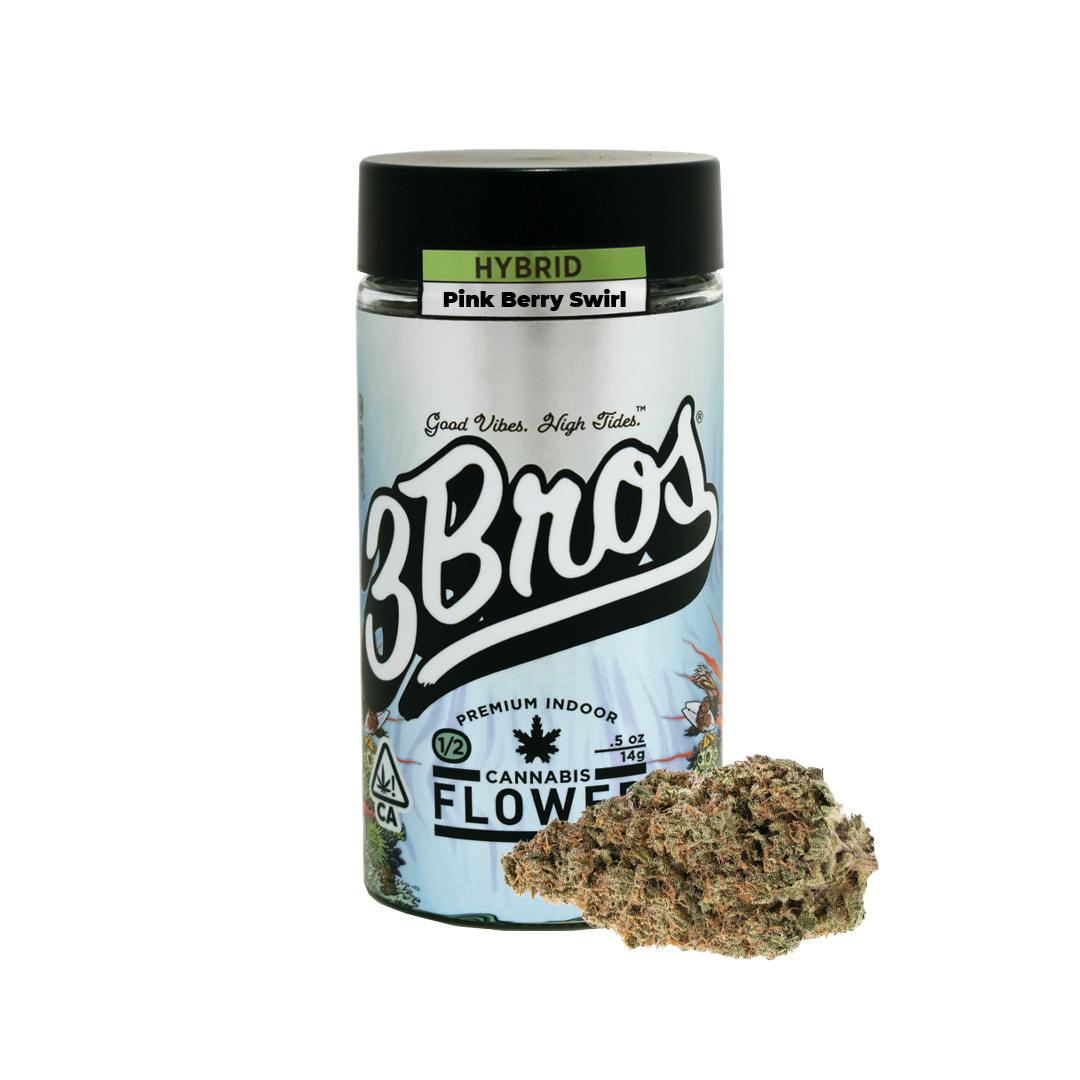 3 Bros Grow - 3 Bros | Indoor Flower | 14g | Pink Berry Swirl | Hybrid - 1