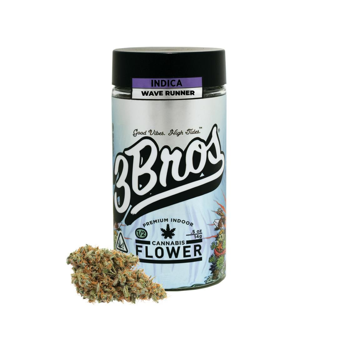 3 Bros Grow - 3 Bros | Indoor Flower | 14g | Wave Runner | Indica - 1