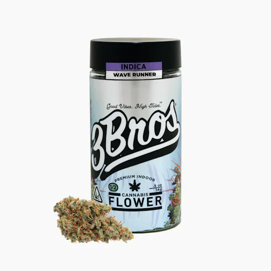 3 Bros Grow - 3 Bros | Indoor Flower | 14g | Wave Runner | Indica - 1