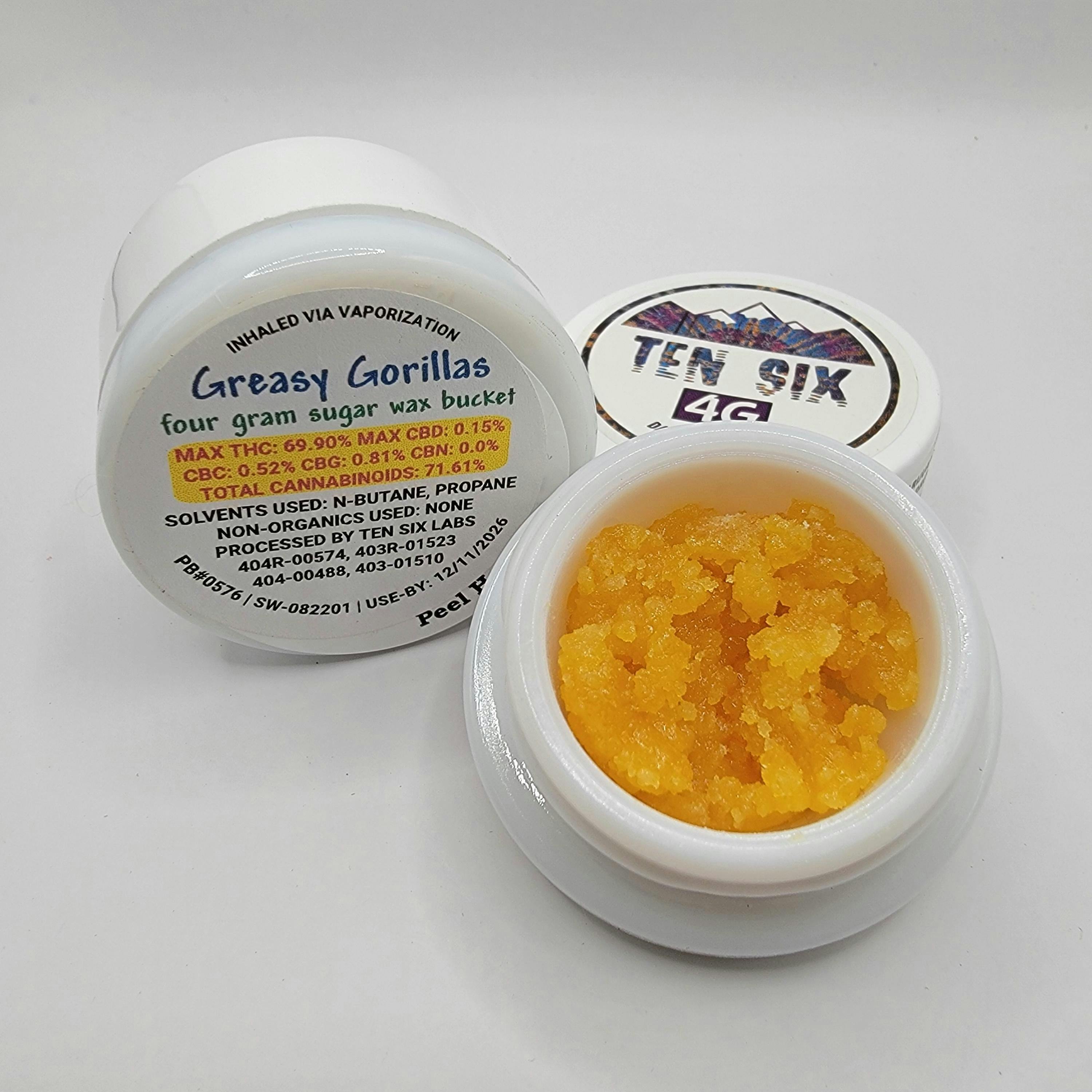 Ten Six Labs - Greasy Gorillas - 4g Sugar Wax - 1