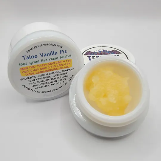Ten Six Labs - Taino Vanilla Pie - 4g Live Sugar Resin - 1