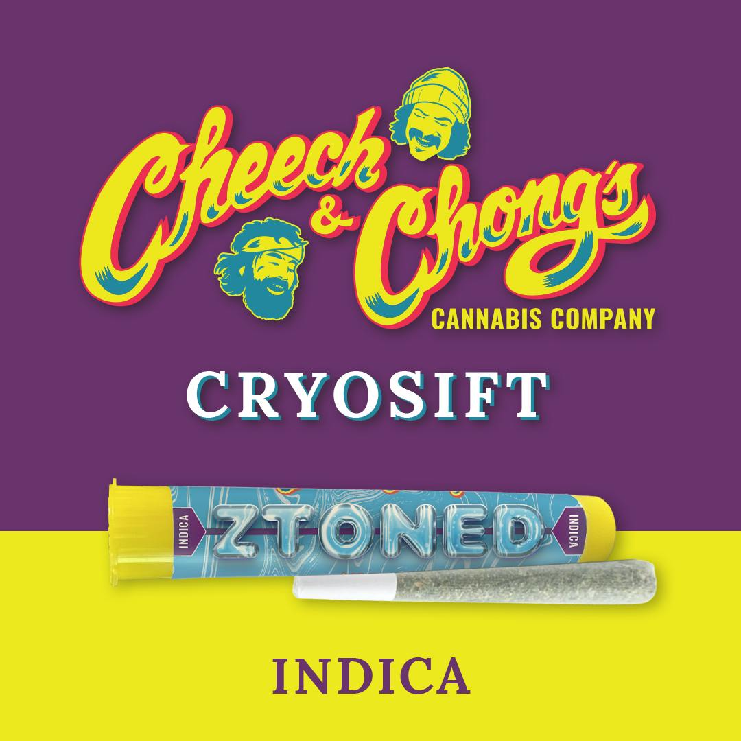 Cheech & Chong - Oklahoma - Cheech & Chong - Ztoned - 9lb Hammer - Live Cryo Sift Infused Pre Roll - 1g - 1