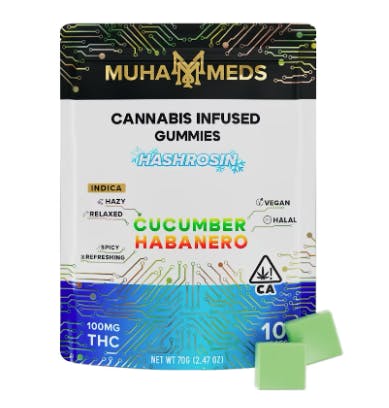 Muha Meds - Muha Meds | Cucumber Habanero Rosin Gummies | 100mg | 10ct | 10mg/ea - 1