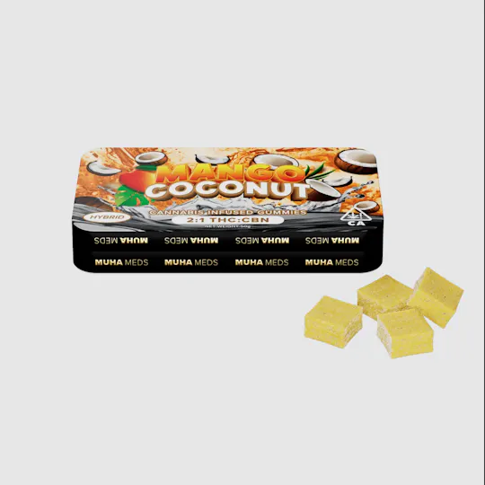 Muha Meds - Muha Meds | Mango Coconut Hash Rosin Gummies | 200mg | 10ct | 20mg/ea - 1